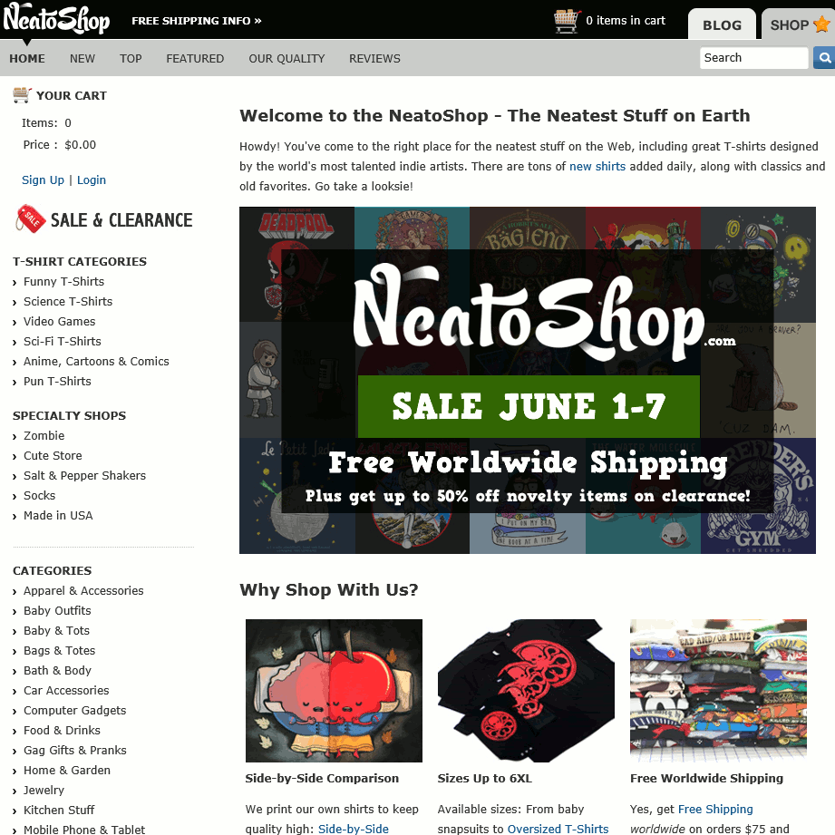 NeatoShop Best tshirt print quality