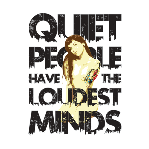 Quiet People Tee Design by diretornak