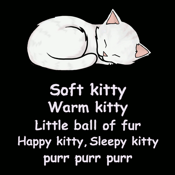 Soft Kitty 2 Tee Design by Cattoc_C
