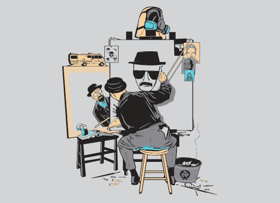 Heisenberg Self Portrait Tee Design