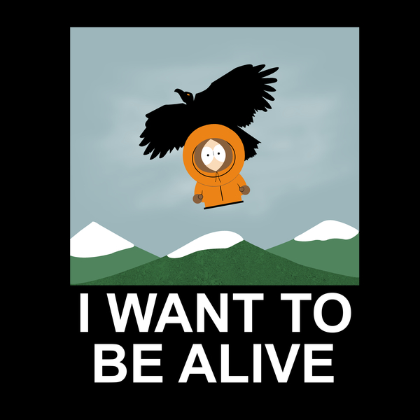 I Want To Be Alive Tee Design by Raffiti.