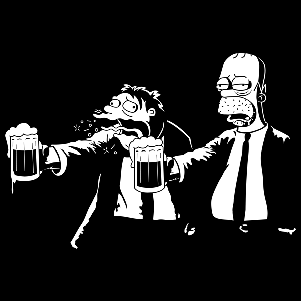 Pulp Simpson Tee Design by Stationjack.