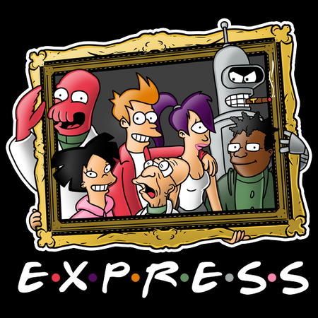 Friends Express Tee Design by Mitch Ludwig