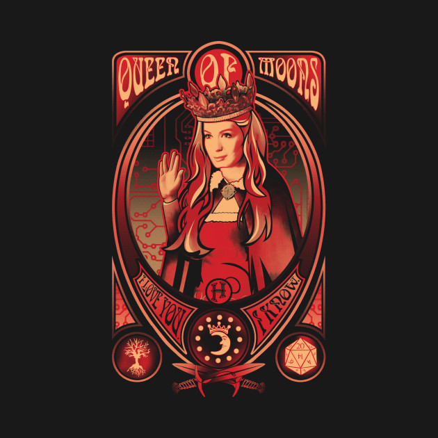 Queen of Moons Tee Design by traceygurney