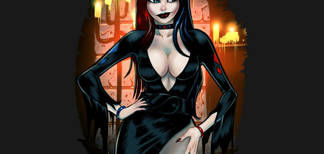 Elvira Quinn Mistress of Mayhem Shirt Design by dsilvadesigns