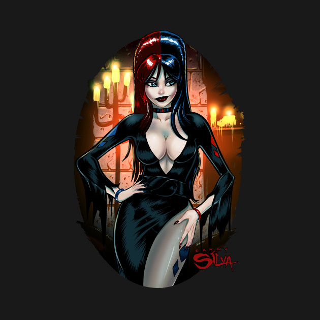 Elvira Quinn Mistress of Mayhem Shirt Design by dsilvadesigns
