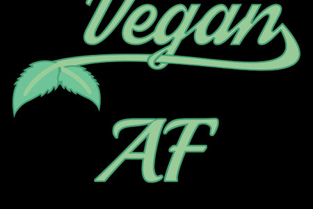 Vegan AF T-shirt Design by VeganDawn